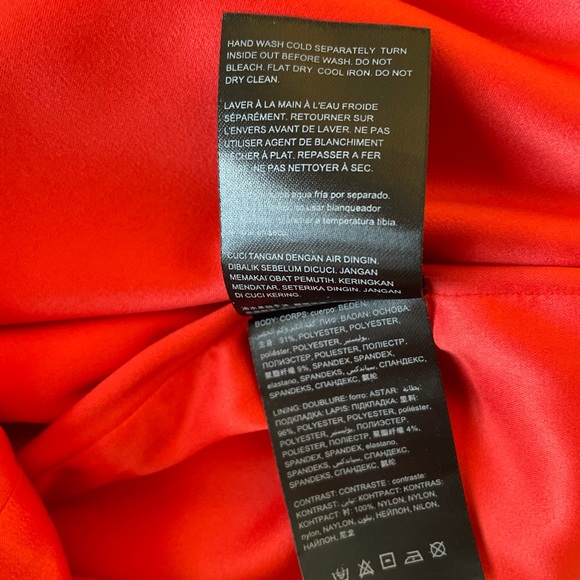 Bebe Red Tight Dress - Size: 0 - Picture 8 of 10